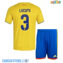 Camisa de time de futebol Colômbia Jhon Lucumi #3 Replicas 1º Equipamento Infantil Mundo 2026 Manga Curta (+ Calças curtas)